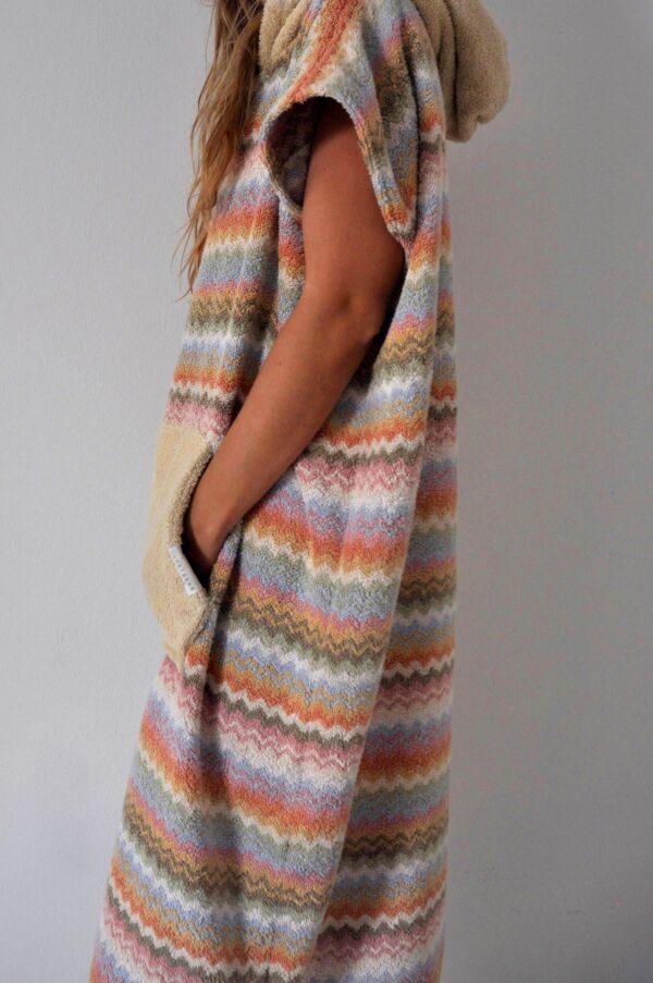 Le Dolce towel poncho model side view